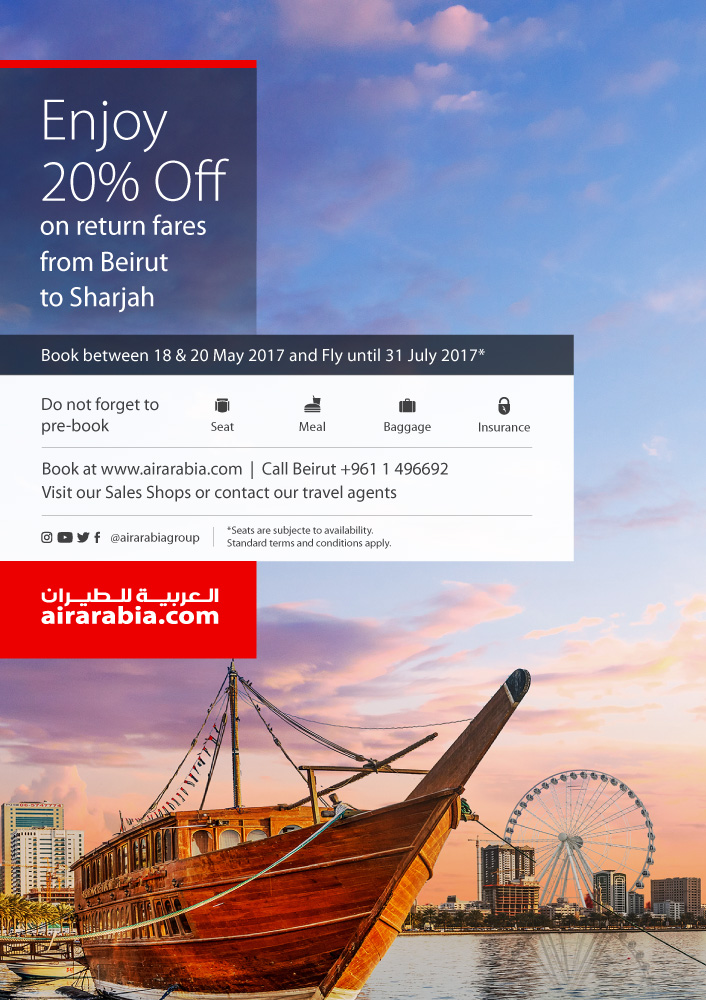 Enjoy 20% off on return flights