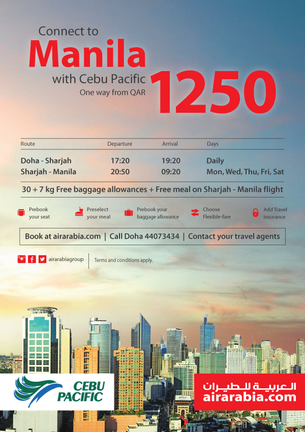 Now connect to Manila with Cebu Pacific