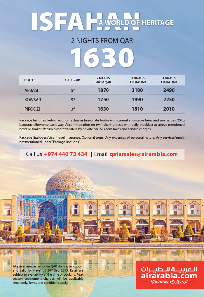 Spend holidays in Isfahan!