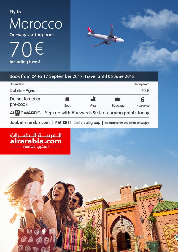 Fly to Morocco Air Arabia