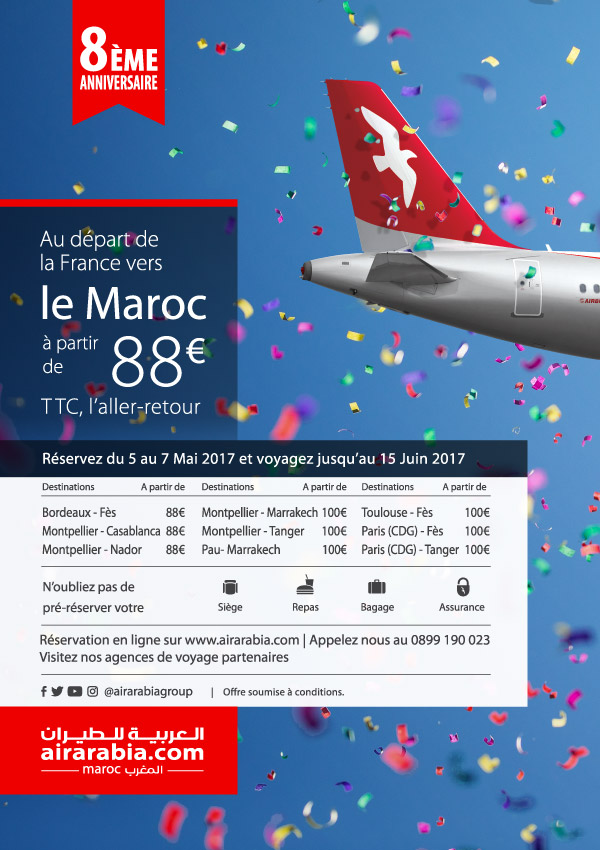 Au départ de la France vers le Maroc