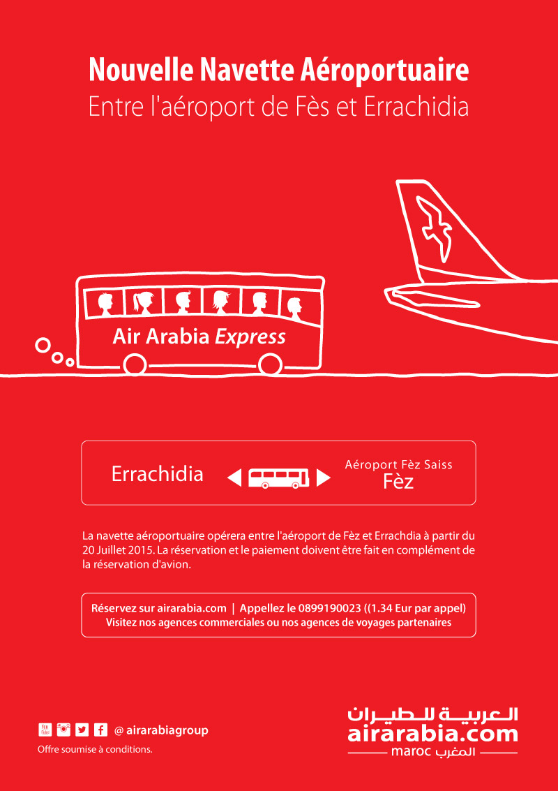 Nouvelle Navette Aéroportuaire Entre l'aeroport de Fès et Errachidia