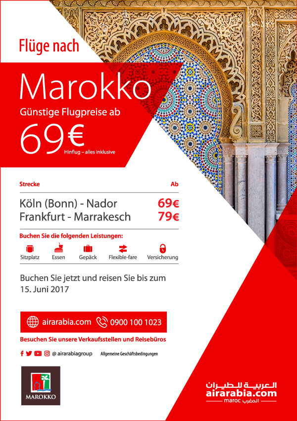 Flüge nach Marokko Günstige Flugpreise ab 69€ hinflug - alles inklusive