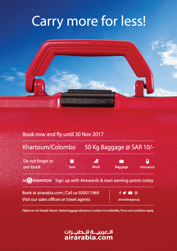 Air arabia baggage buy on sale