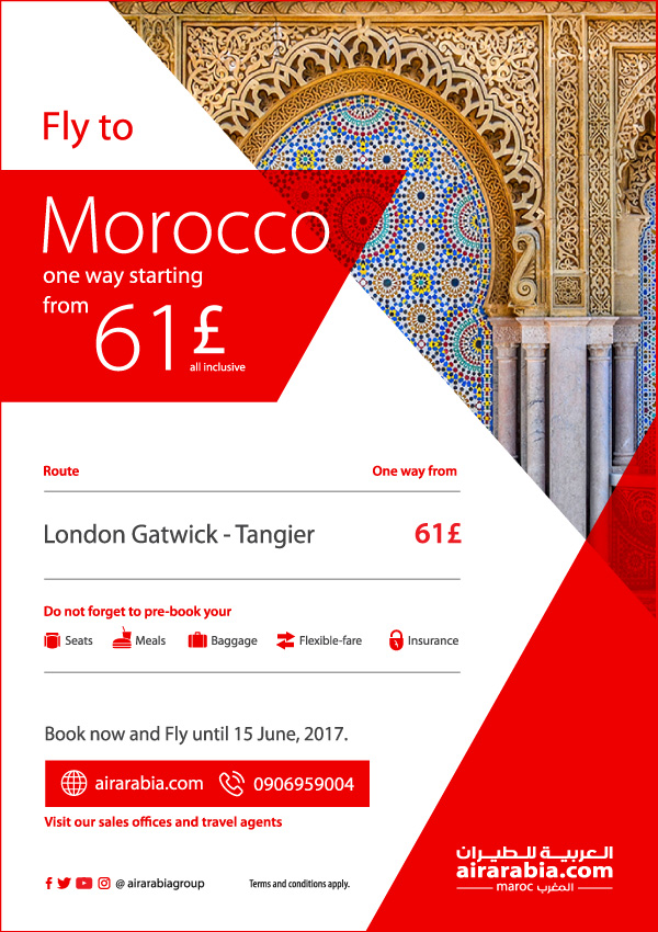 Fly to Morocco starting from 61€ one way, all inclusive!