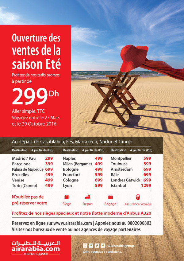 Ouverture des ventes de la saison Eté