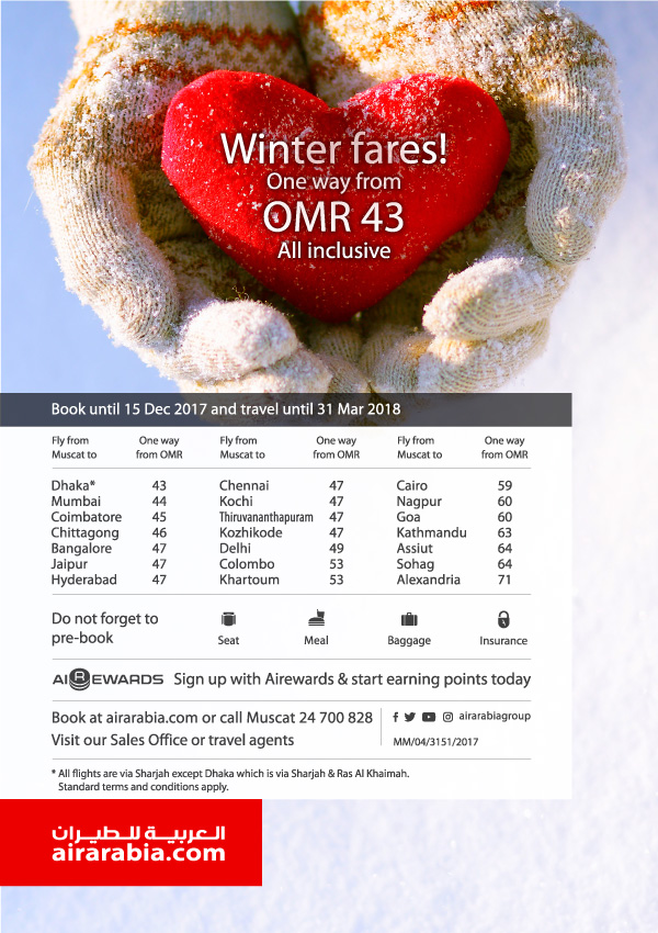 Winter fares