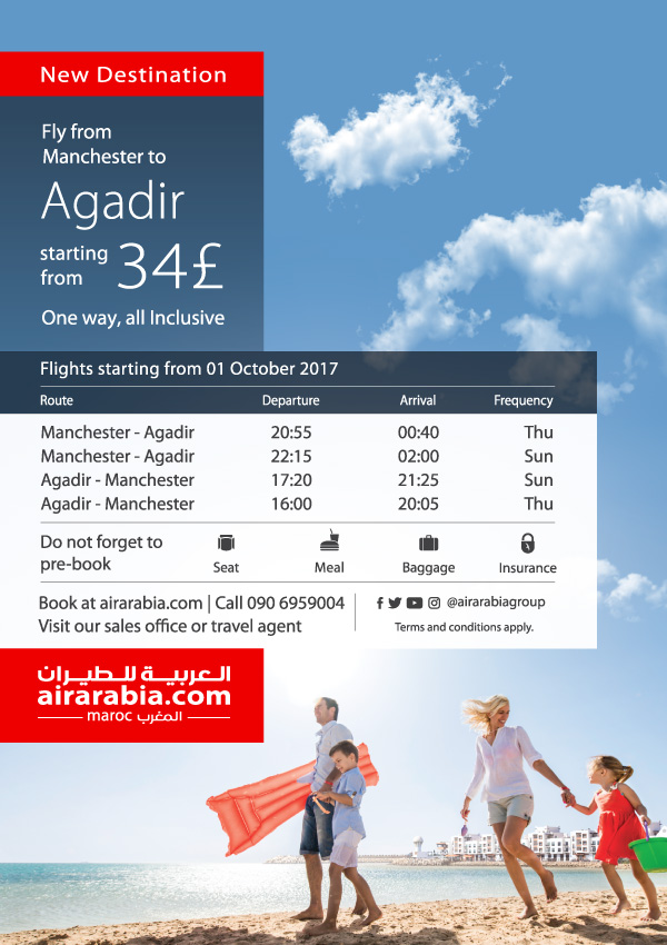 Fly from Manchester to Agadir
