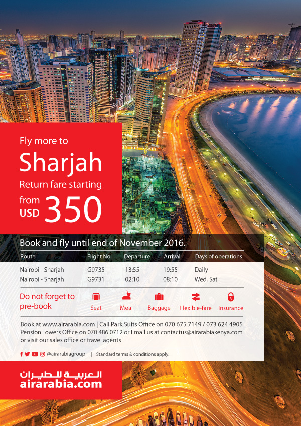 Fly more to Sharjah