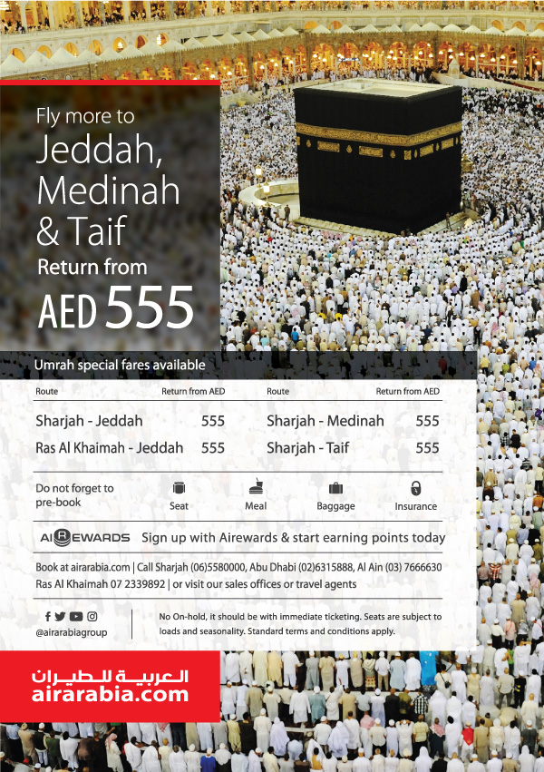 Fly more to Jeddah, Medinah & Taif