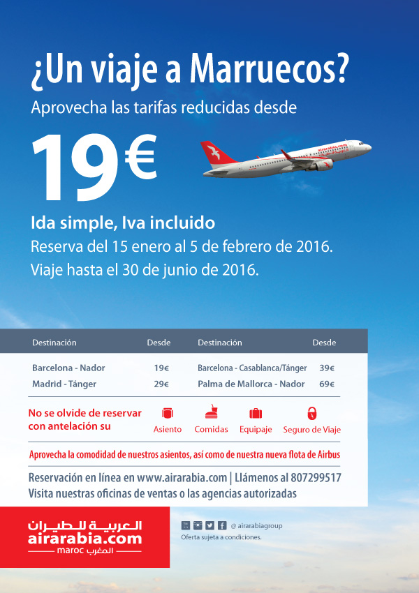 Aprovecha las tarifas reducidas desde 19€