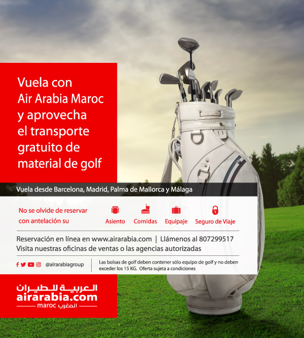 Aprovecha el transporte gratuito de material de golf