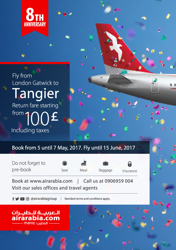 Fly from London Gatwick to Tangier