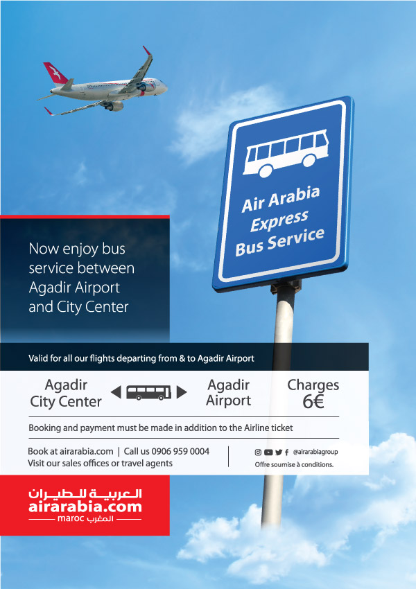 Now enjoy bus service between Agadir Airport and City Center