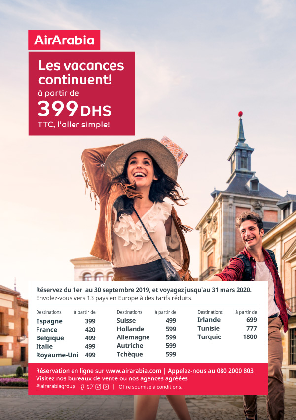Les Vacances Continuent Air Arabia