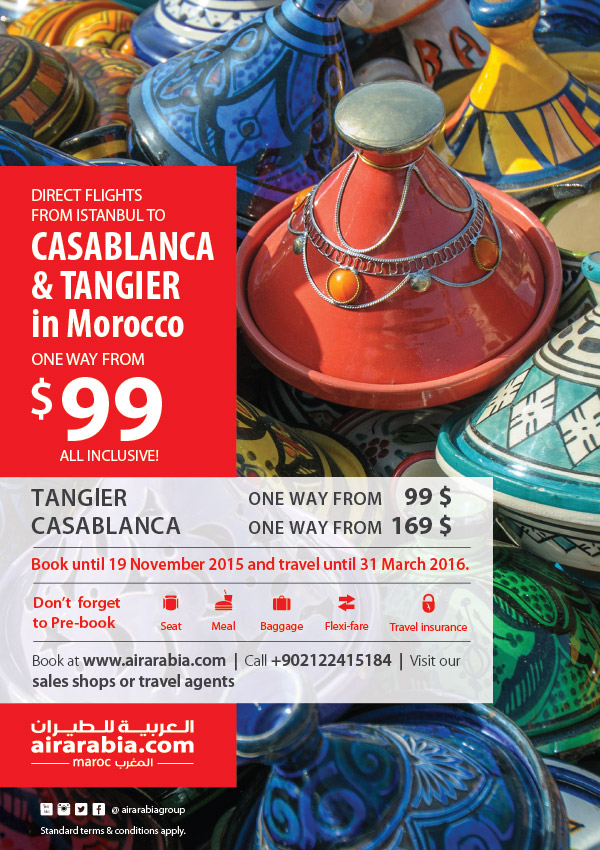 Direct flights from Istanbul to Casablanca & Tangier for $99 one way, all inclusive!