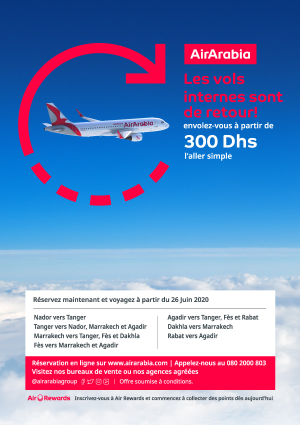 Les Vols Internes Sont De Retour Air Arabia